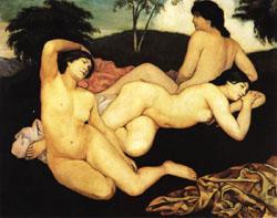 Emile Bernard After the Bath oil painting picture